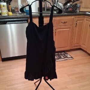 O'Neill Chic Black/Blue Mini Dress with Ruffle Detail